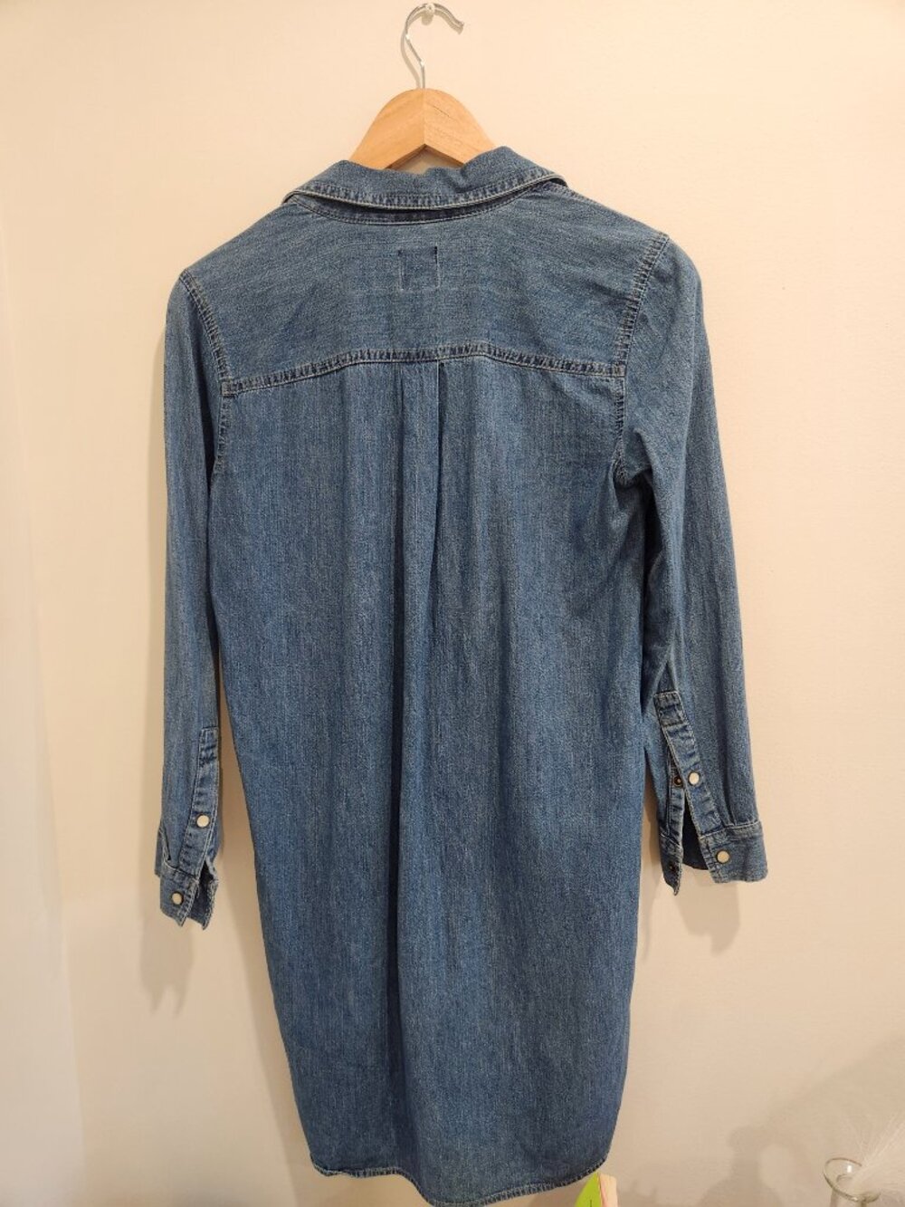 Gap Denim Long Sleeve Dress XS Petite - Picture 2 of 3